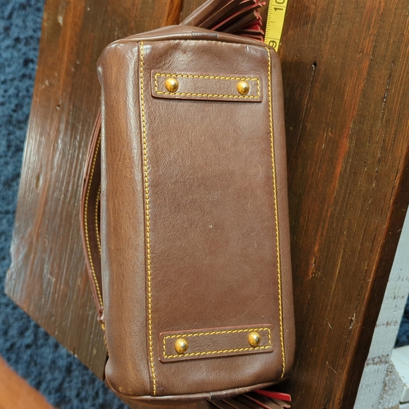 Dooney & Bourke Chestnut medium Florentine leather zip top USA - Picture 6 of 15